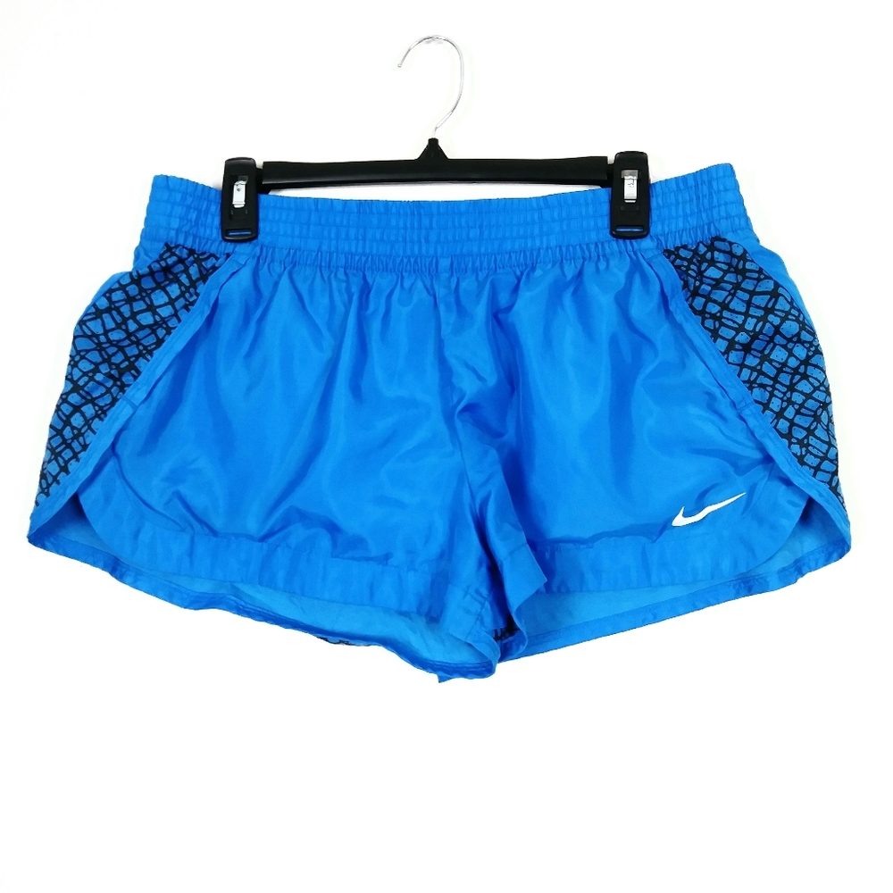 Nike Bright Blue & Black Athletic Running Shorts